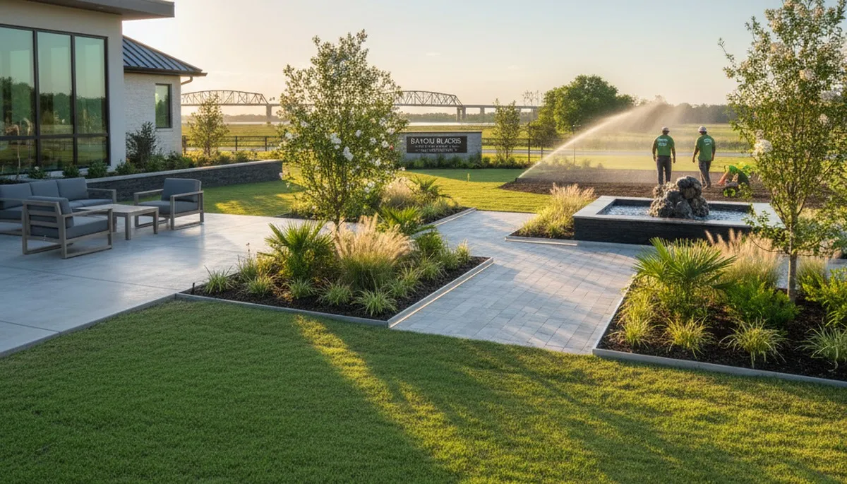 Landscape maintenance service in Baton Rouge, LA for residential and commercial lawns
