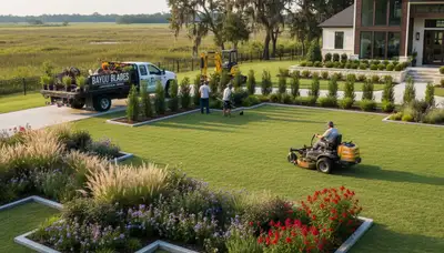 Landscaping service in Baton Rouge, LA for residential lawn care and yard maintenance