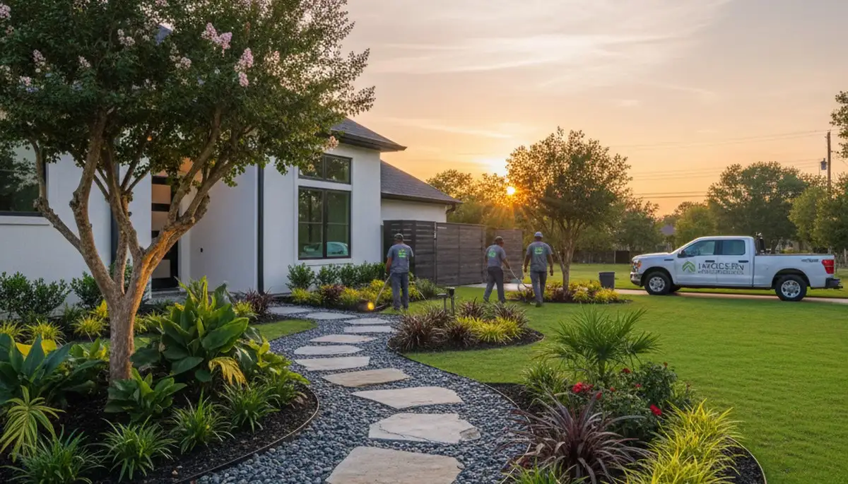 Landscaping team serving Baton Rouge, LA with professional lawn care services