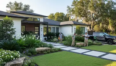 Landscape maintenance service in Baton Rouge, LA for residential lawn care